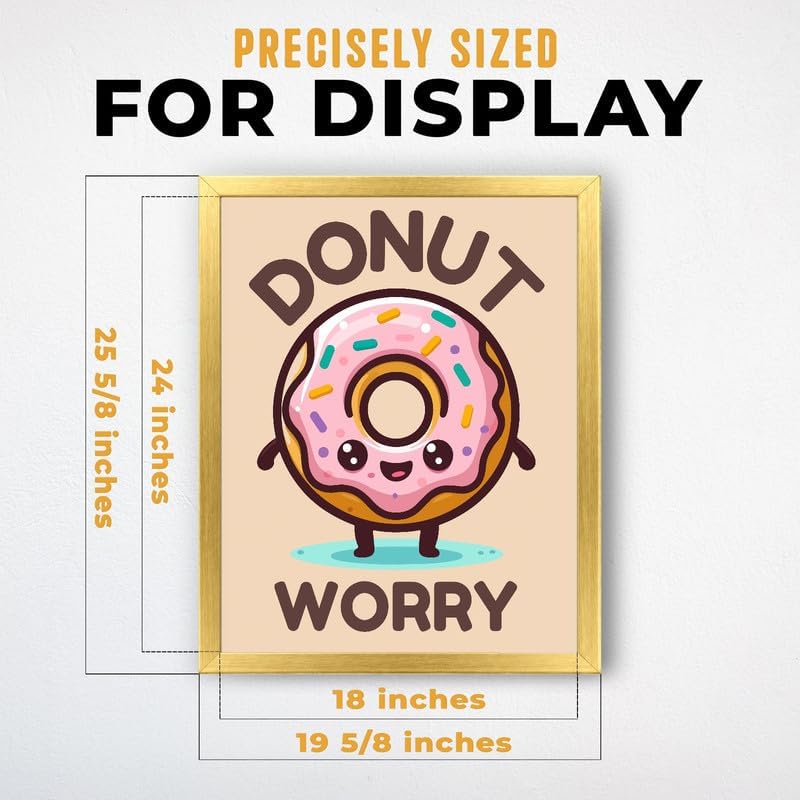 InkFlow Posters Donut Worry Canvas Poster - Image 3
