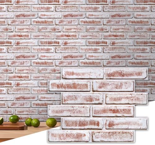 Commomy 3D Peel and Stick Faux Brick Wall Panels by CommomyDecor