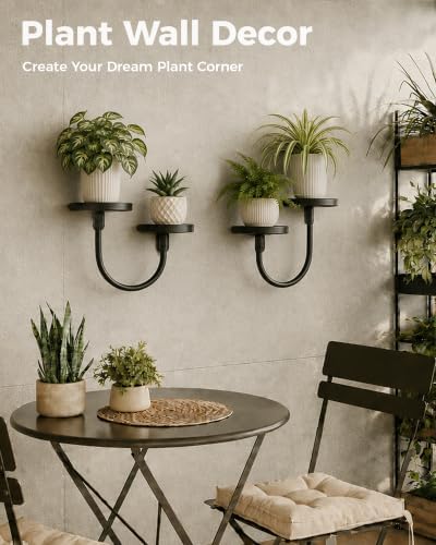 Bamworld Wall Planters for Indoor Plants Metal Wall Plant Holder Plant Wall - Image 5