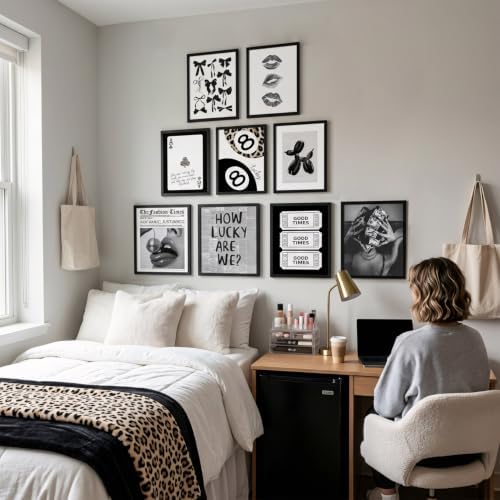 ZBMYYGO Trendy Black and White Wall Art, Vintage Fashion Leopard Canvas Posters - Image 4