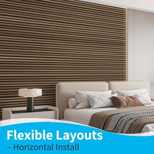 Art3d 94.5 x 12.8 in Soundproof Wood Textured Wall Panel - Image 4