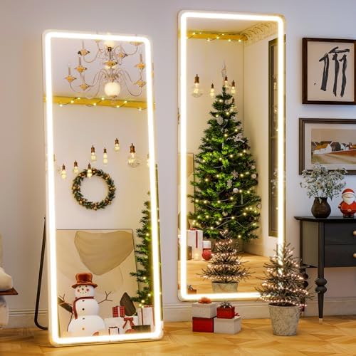 GLSLAND LED Full Length Mirror by GLSLAND