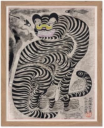 Poster Master Vintage Talismanic Tiger and Magpies Poster by PosterMaster