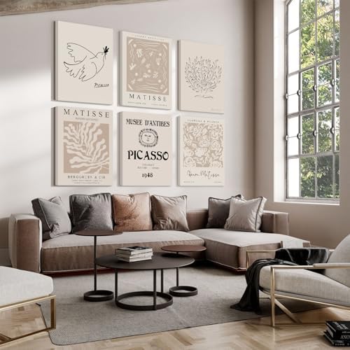 Matisse Aesthetic Wall Art Prints Boho Neutral Wall Decor Beige Abstract - Image 7