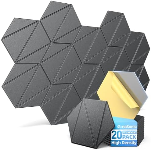 Self-Adhesive Acoustic Panels High Density Sound Proof Foam Panels by Unknown