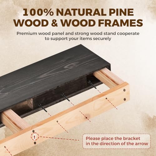 Floating Shelves, 36 x 7 Inch Fireplace Mantel - Image 6