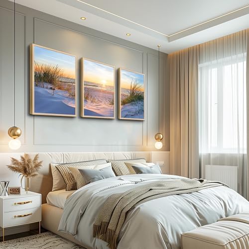 Natural Wood Framed Wall Art for Living Room and Bedroom - Image 3