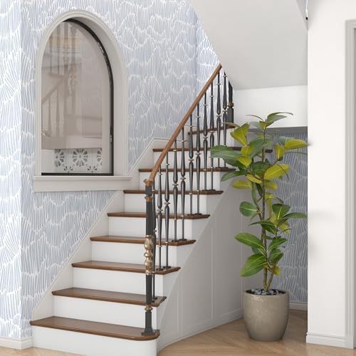 Theper Blue Contact Paper Modern Peel and Stick Wallpaper 17.3"×118" - Image 7
