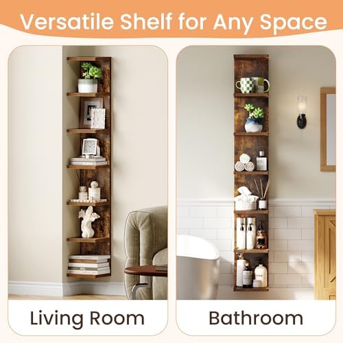 upsimples 7-Tier Floating Wall Shelf - Image 7