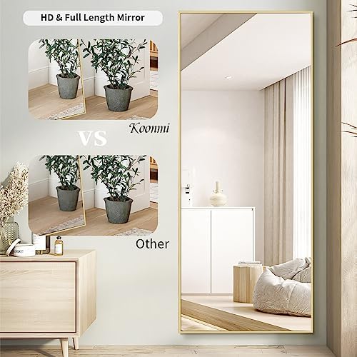 Koonmi 71"x30" Floor Mirror Full Length, Large Gold Mirror - Image 3