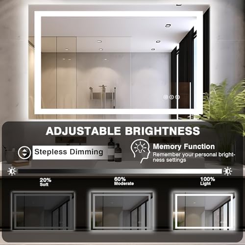 EchosLife 48"x32" LED Bathroom Mirrors - Image 5