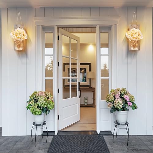 Wall Sconce Decor 2pcs, Mason Jar Wall Sconce Farmhouse Home Decor - Image 2