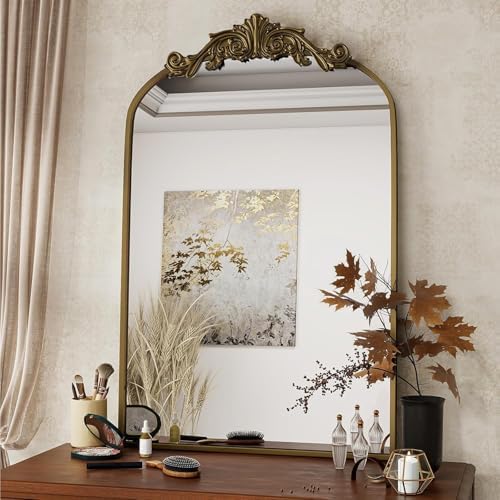 Dewfig Vintage Arched Wall Mirror - Image 5