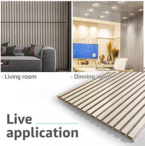 Art3d 4-Pack 3D Fluted Wood Sound Absorbing Slat Wall Panel - Image 5