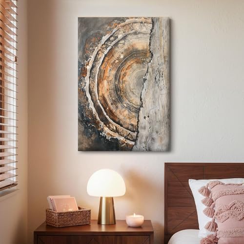 Tree Ring Wall Art Framed, Modern Nature Decor - Image 3