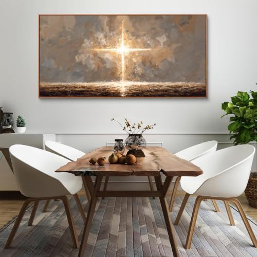 Abstract Canvas Wall Art Decor Living Room Brown Minimalist Wall Art Prints - Image 5