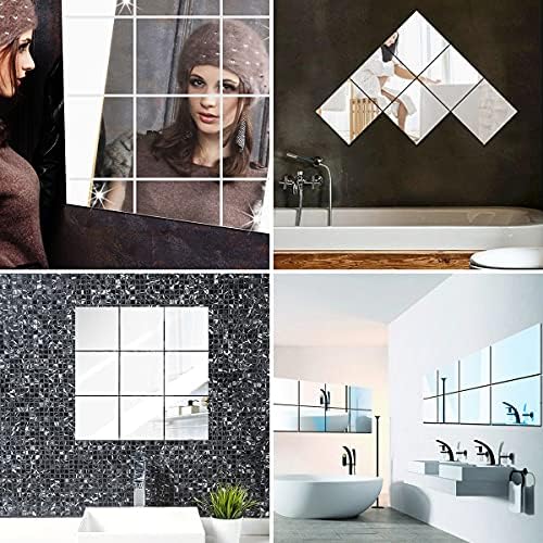 Fantasyon 10 Pieces Flexible Mirror Sheets, Self Adhesive Decorative Plastic - Image 6