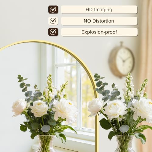Arched Bathroom Vanity Mirror for Over Sink, 2 Pack 38”x26” - Image 4