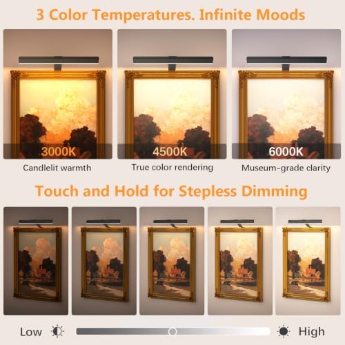 Innovative Insert-Type Picture Light, No-Drill Magnetic Mount - Image 5