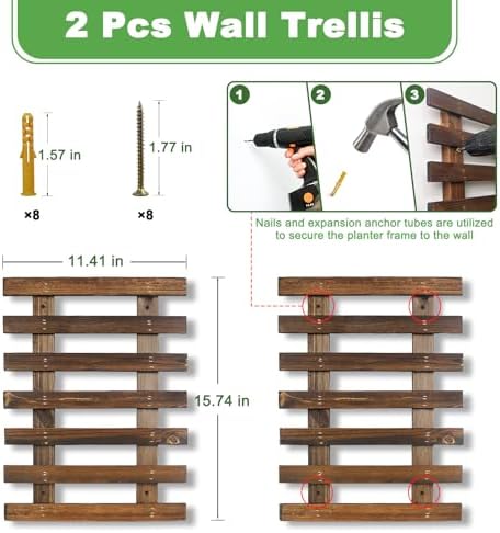 Mulctun 2 Pcs Wall Planters - Image 2