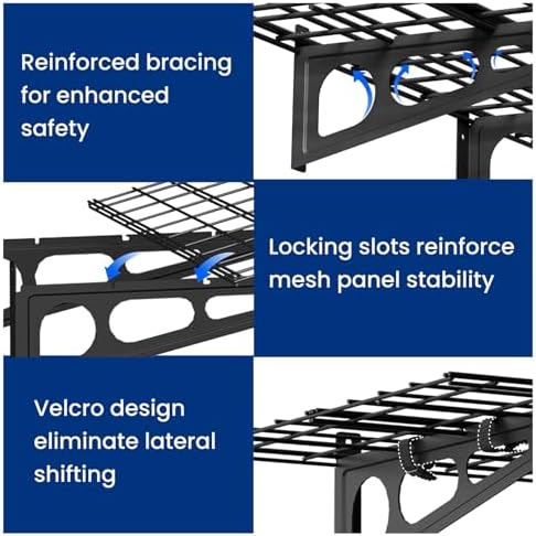 FLEXIMOUNTS 1-Pack 2x3ft Garage Shelving Wall-Mounted Storage Rack - Image 5