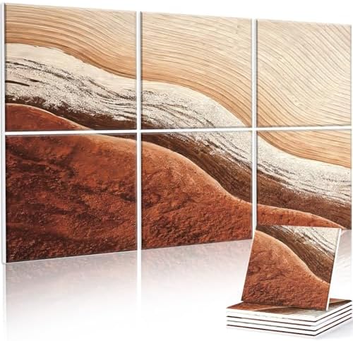 JBER Acoustical Wall Panels 47.2" x 27", Earth Wave Texture by JBER