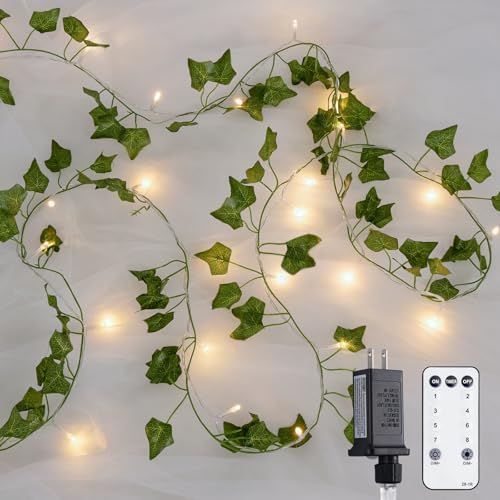JMEXSUSS 100 LED Vines with Lights Plug in, 33 FT by JMEXSUSS