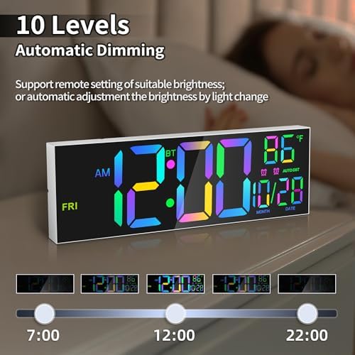 16.5" RGB Digital Wall Clock - Image 6