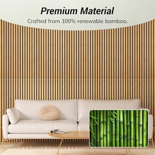 TONOR 4PCS Bamboo Acoustic Panels - Image 2