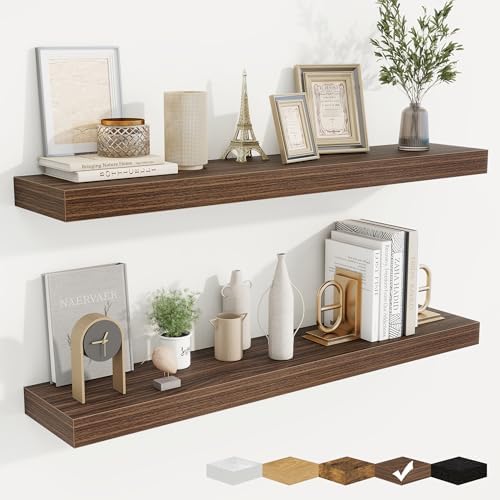 Floating Shelves for Wall, Wall Mounted Wood Shelves by Fuqing