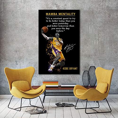 Basketball Player Sports Home Decor • Basketball Superstar No. 24 Quote Poster - Image 6