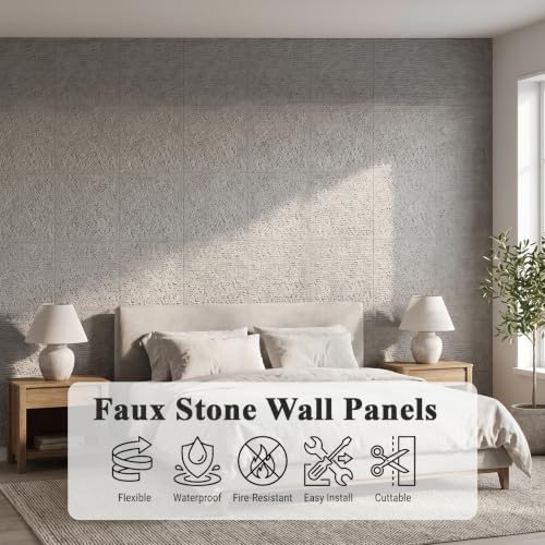 GLSLAND 3D Faux Stone Wall Panels - Image 3