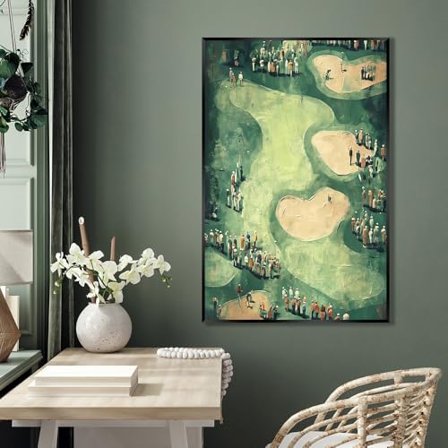 Vinatge Golf Wall Art Green Sports Poster Man Cave Room Decor Trendy Golf - Image 2