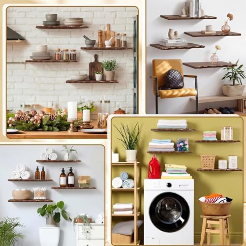 Pinkunn 4 Pcs Long Floating Shelves - Image 6