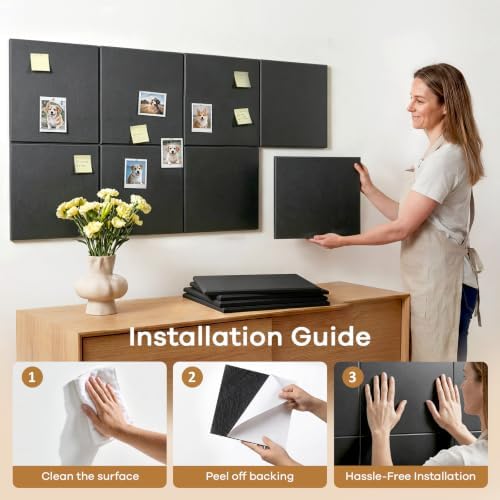 Square Acoustic Panels Soundproof Wall Panels, 12″ × 12″ × 0.4″ High-Density - Image 5