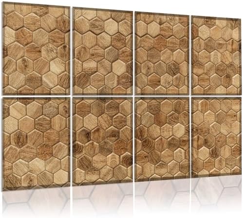 8 Pack Art Acoustic Panels Soundproof Wall Panels, 48X32Inches Sound Dampening by KIOSSUT