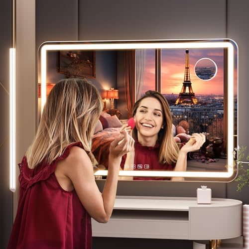 Hasipu Vanity Mirror with Lights and Bluetooth Speaker, Lighted Makeup Mirror - Image 6