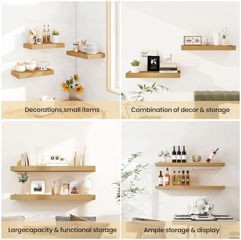 Vivelove Floating Shelves 9 inch Deep 48”Long Set of 2 - Image 6