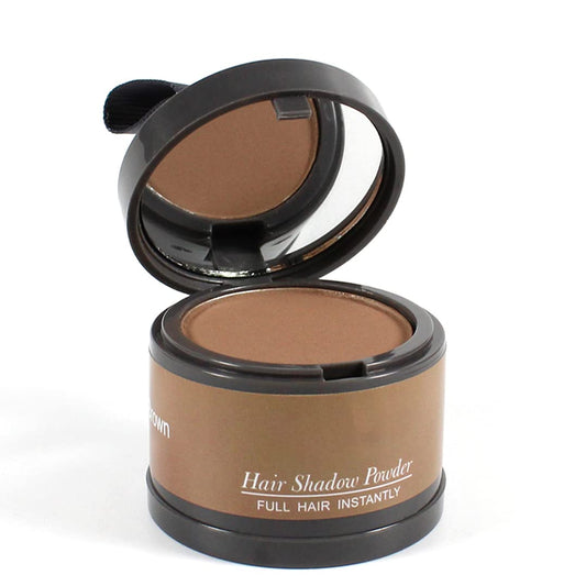 Hairline Powder (Light Brown) Hair Root Dye, Instantly Color Shadow for Thin and Gray Hair Roots - 4g