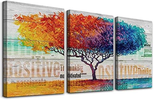 Boho Abstract Color Tree Wall Paintings by Lapremoly
