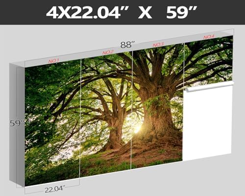 XMPMBM-Sunshine Forest backsplash Decorative Wallpaper Large Tree Bedroom - Image 4
