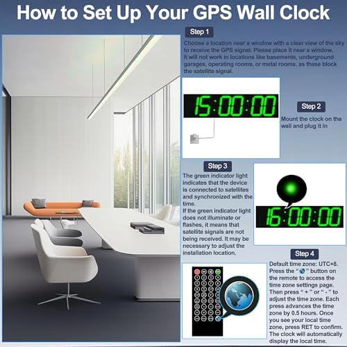 CHKOSDA 28 Inch Oversized Digital Wall Clock - Image 5