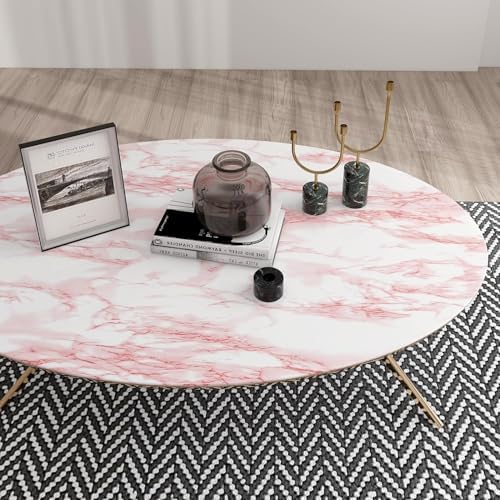 Marble Contact Paper Pink Peel and Stick Wallpaper - Image 2