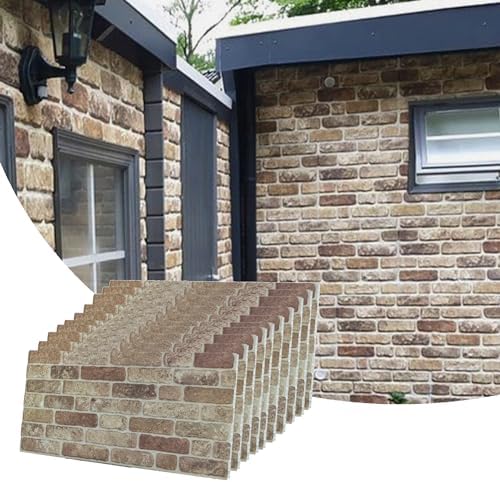 Dundee Deco 3D Wall Panels Faux Brick by DundeeDeco