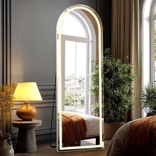 DUMOS Arched LED Mirror Full Length Standing by DumosLifestyle