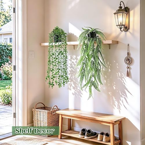 Der Rose 4Pcs Fake Hanging Plants - Image 6