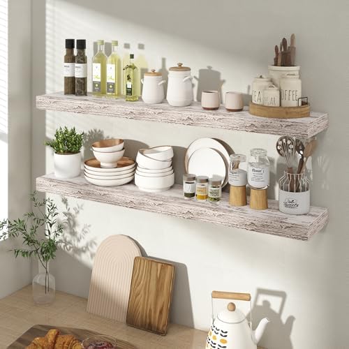 Acovy 36 Inch Floating Shelves for Wall 2 Pack, Wall Mounted Floating Shelf - Image 2
