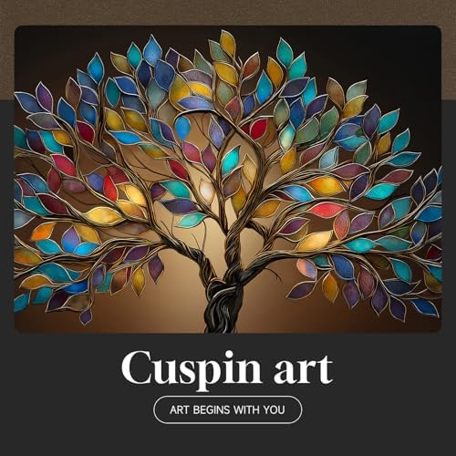 Large Framed Modern Tree of Life Wall Art - Image 7