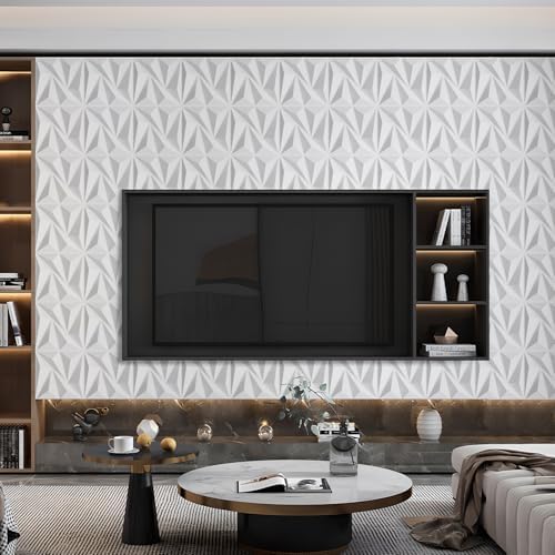 STICKGOO 3D Wall Panels Diamond, 33 Pack - Image 3