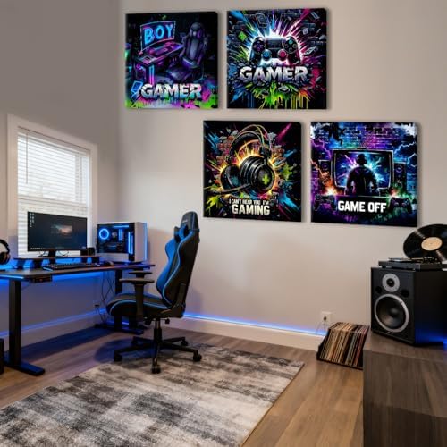 Cool Gaming Wall Art Gamer Room Decor - Image 4